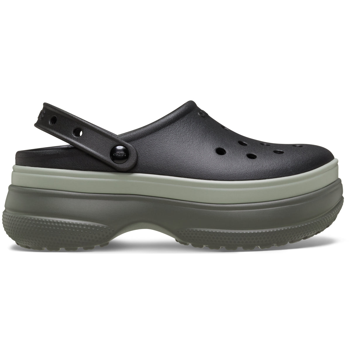 Classic Stacked Clog - Siyah