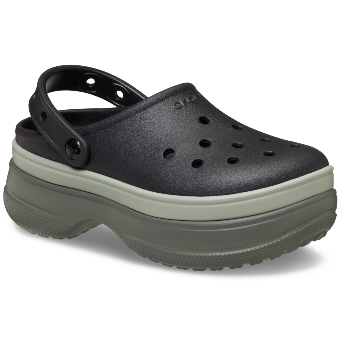Classic Stacked Clog - Siyah