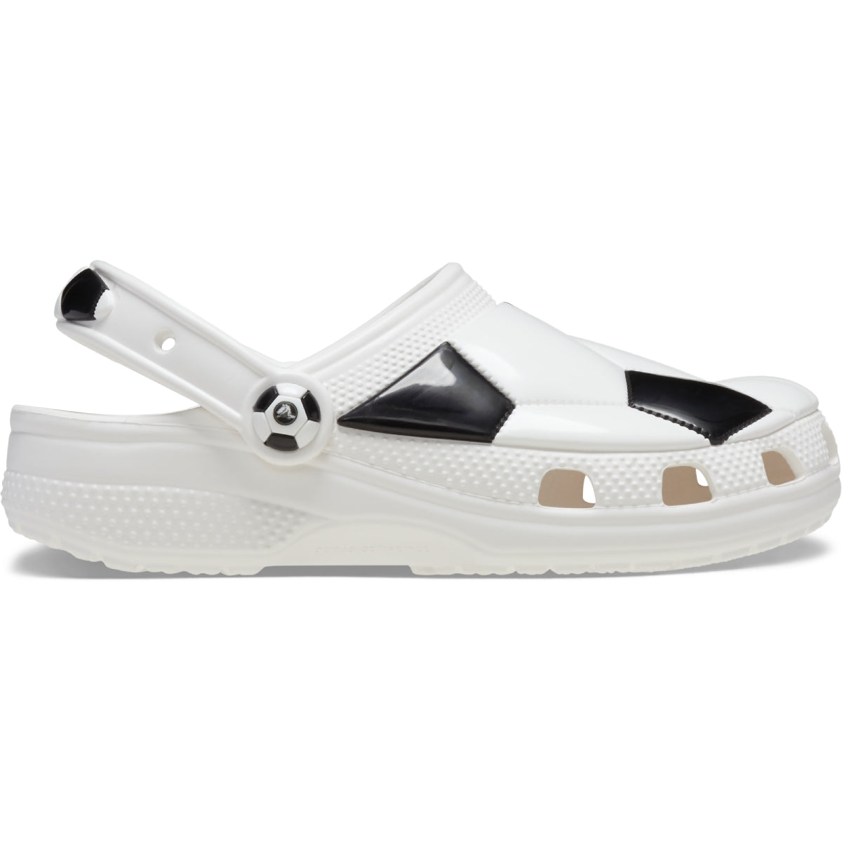 Classic Soccer Ball Clog K - Beyaz/Siyah
