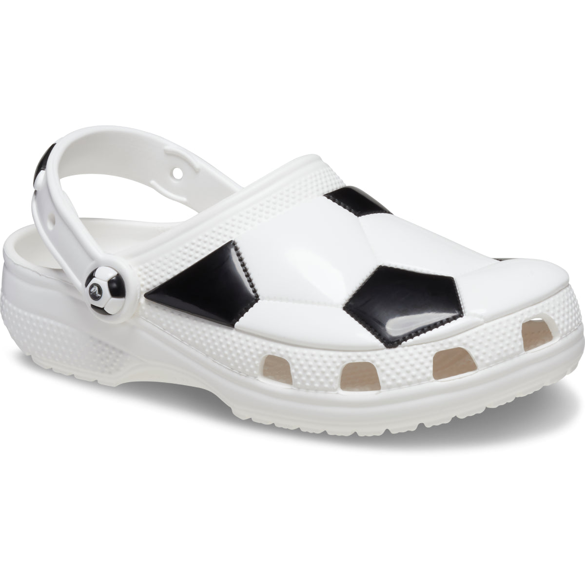 Classic Soccer Ball Clog K - Beyaz/Siyah